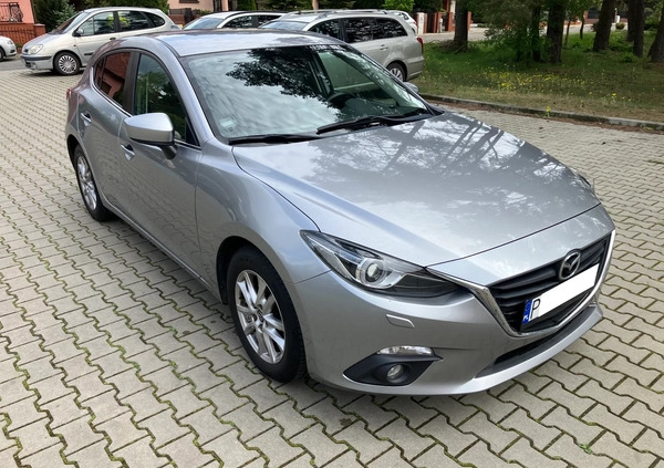 Mazda 3 cena 49800 przebieg: 183400, rok produkcji 2014 z Leszno małe 379